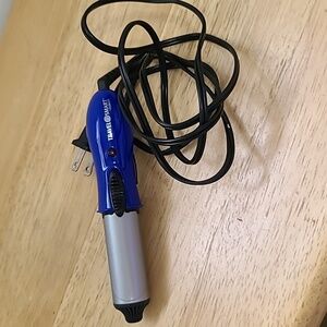 Blue and Silver Hair Curler